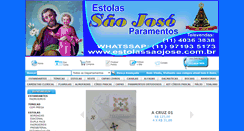 Desktop Screenshot of estolassaojose.com.br